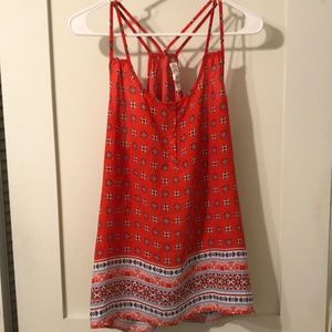 Pink Rose Flowy Top. XL